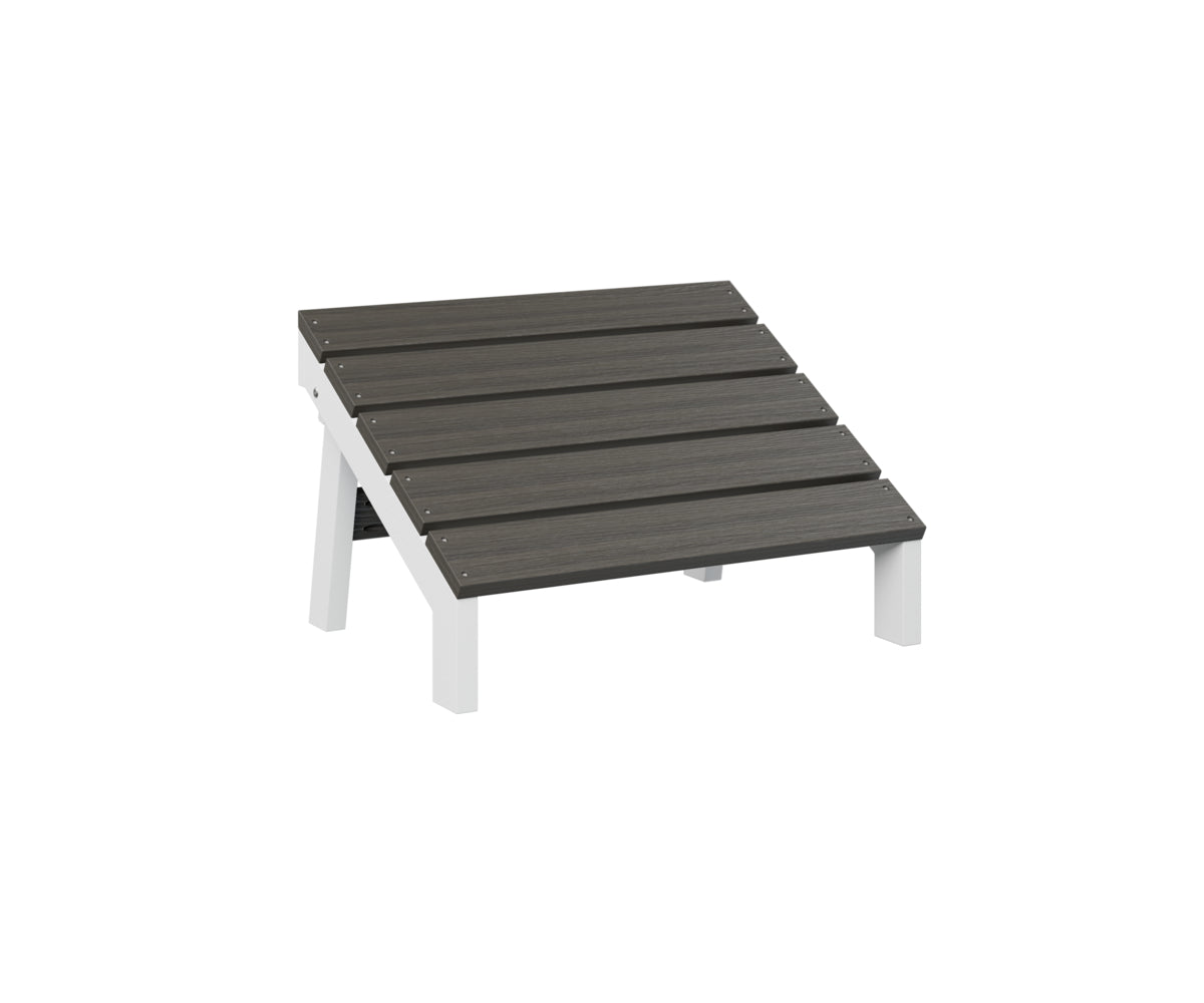Berlin Gardens Mayhew Folding Adirondack Footstool - Outdoor Patio Furniture with Comfortable Footrest for Deck, Garden, Poolside Relaxation