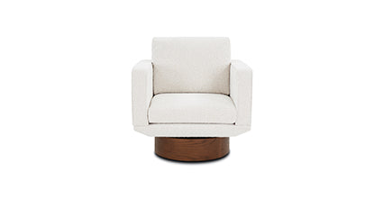Nera Swivel Lounge Chair - Modern 360-Degree Rotating Accent Chair for Living Room, Bedroom, or Office - Perfect for Relaxing, Reading, and Entertaining Guests