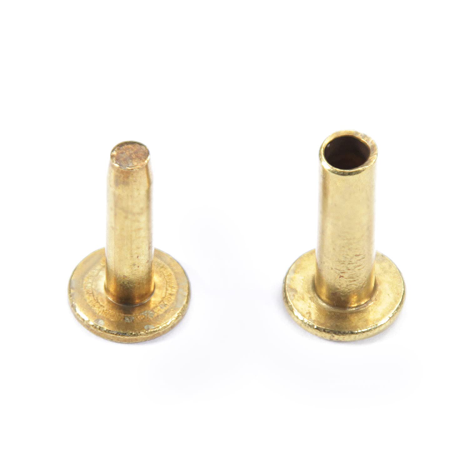 10 Pack Brass Cutlery Rivets for DIY Knife Handle Repair - 0.312
