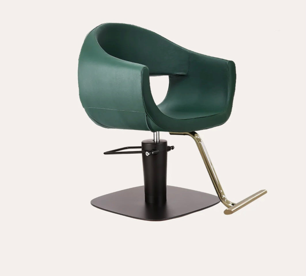 Luna Salon Chair - Professional Hydraulic Styling Chair for Hairdressers & Barbers - Adjustable Height & Swivel Base - Perfect for Salons, Barber Shops & Home Use