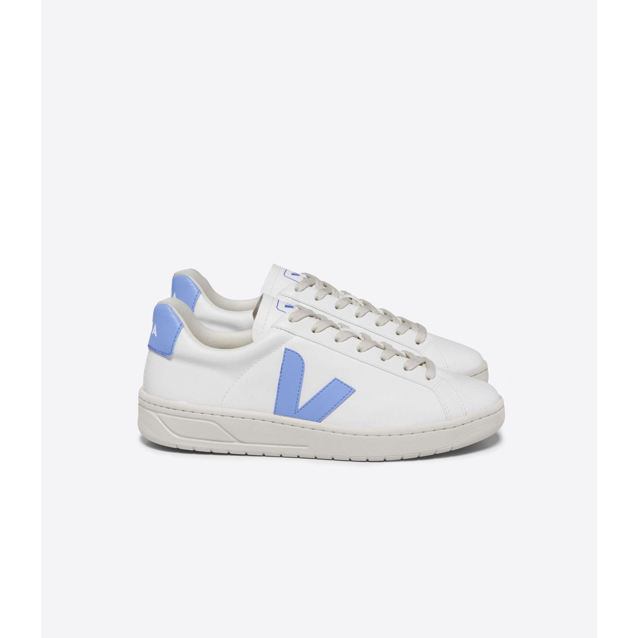 Veja Women's Urca CWL Sneakers - White & Aqua | Vegan Leather Casual Shoes for Women | Perfect for Everyday Wear, Work & Travel