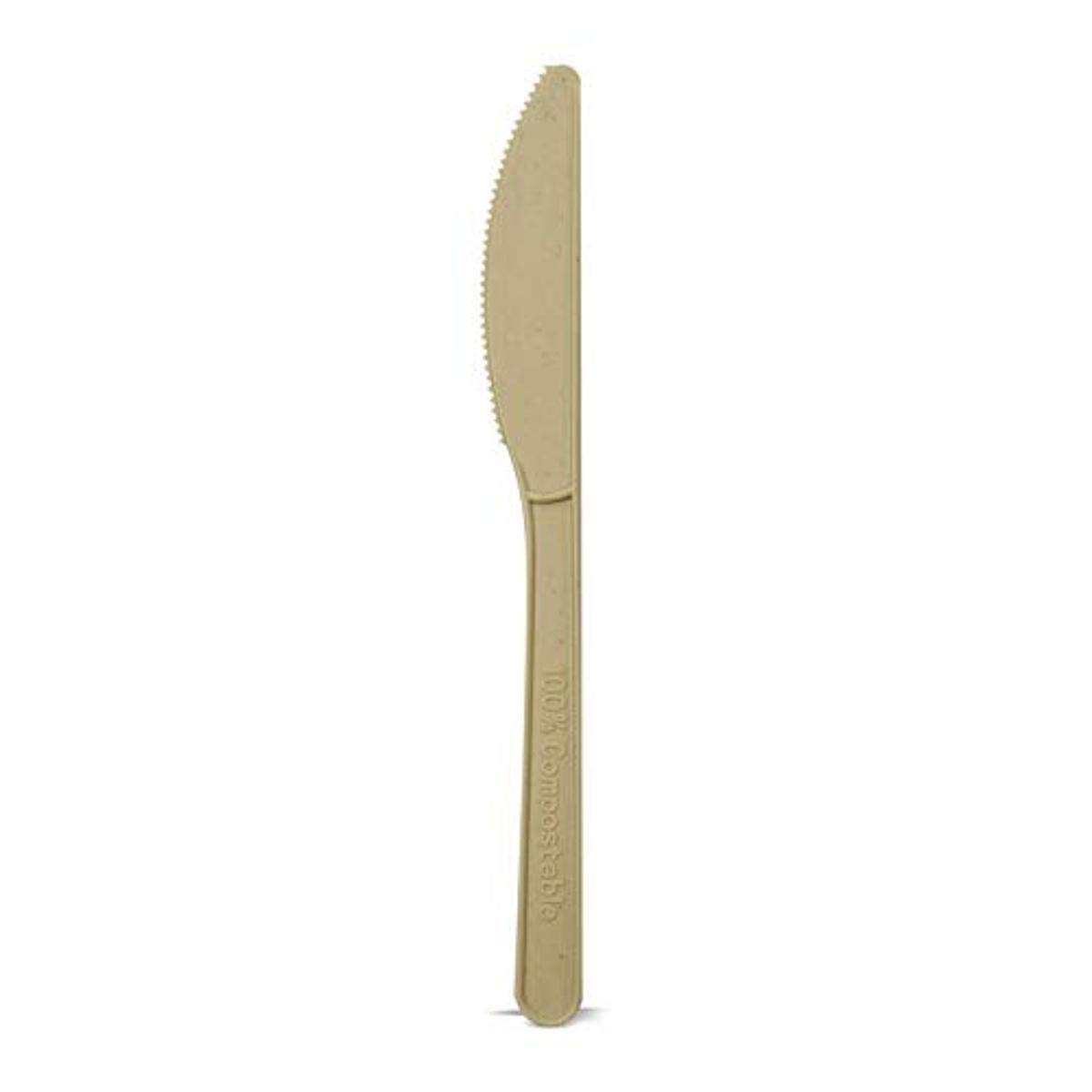 Eco-Friendly Bamboo Disposable Knives Bulk - 6 Inch Compostable Cutlery Set for Parties, Picnics & Catering (1000 Pcs) - Sustainable Alternative to Plastic Knives
