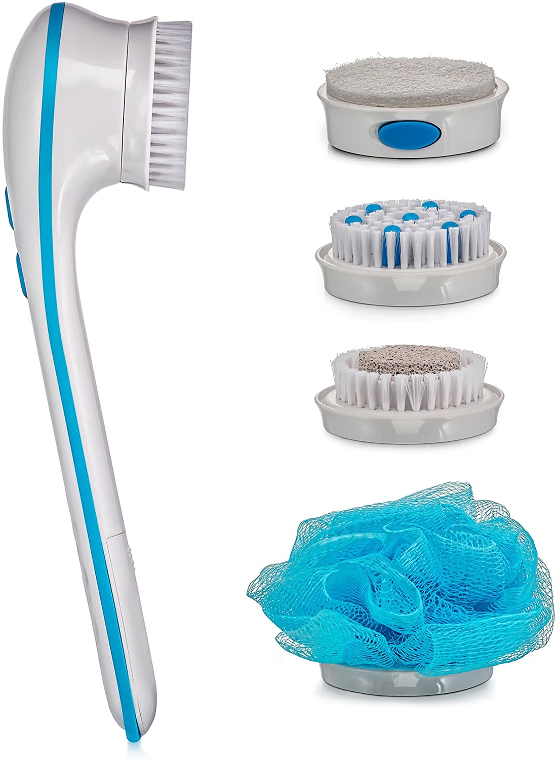 RELAXUS Spin Body Brush with Exfoliating Bristles - Gentle Skin Cleansing & Massage for Smooth Skin - Perfect for Shower, Spa & Dry Brushing Therapy