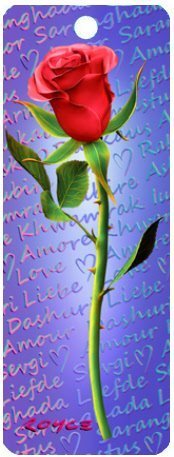 3D Rose Bookmark - Elegant Red Floral Bookmark for Reading & Gifts | Perfect for Book Lovers, Students & Teachers | Cheatwell Games