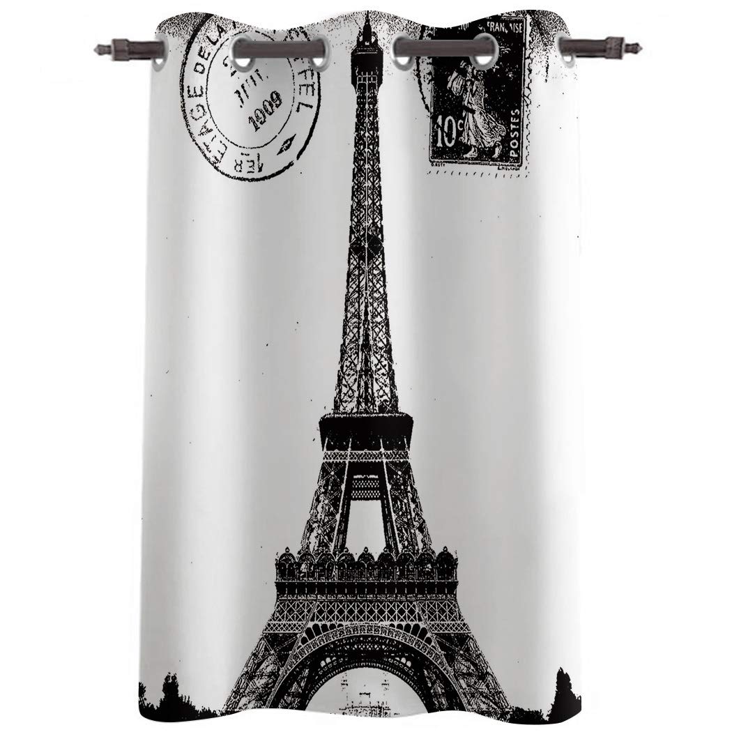 Stylish D Window Curtains 72 Inch Length - Thermal Insulated Blackout Drapes with Grommet Top (52