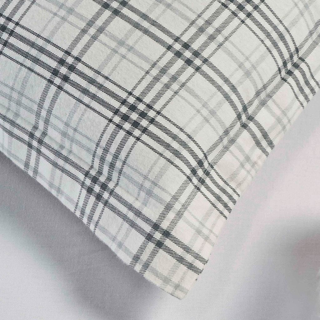 Soft Plaid Flannel Cotton Duvet Cover Set - Classic Farmhouse Style for Cozy Bedroom Decor | Perfect for Winter, Guest Rooms & Rustic Home Styling