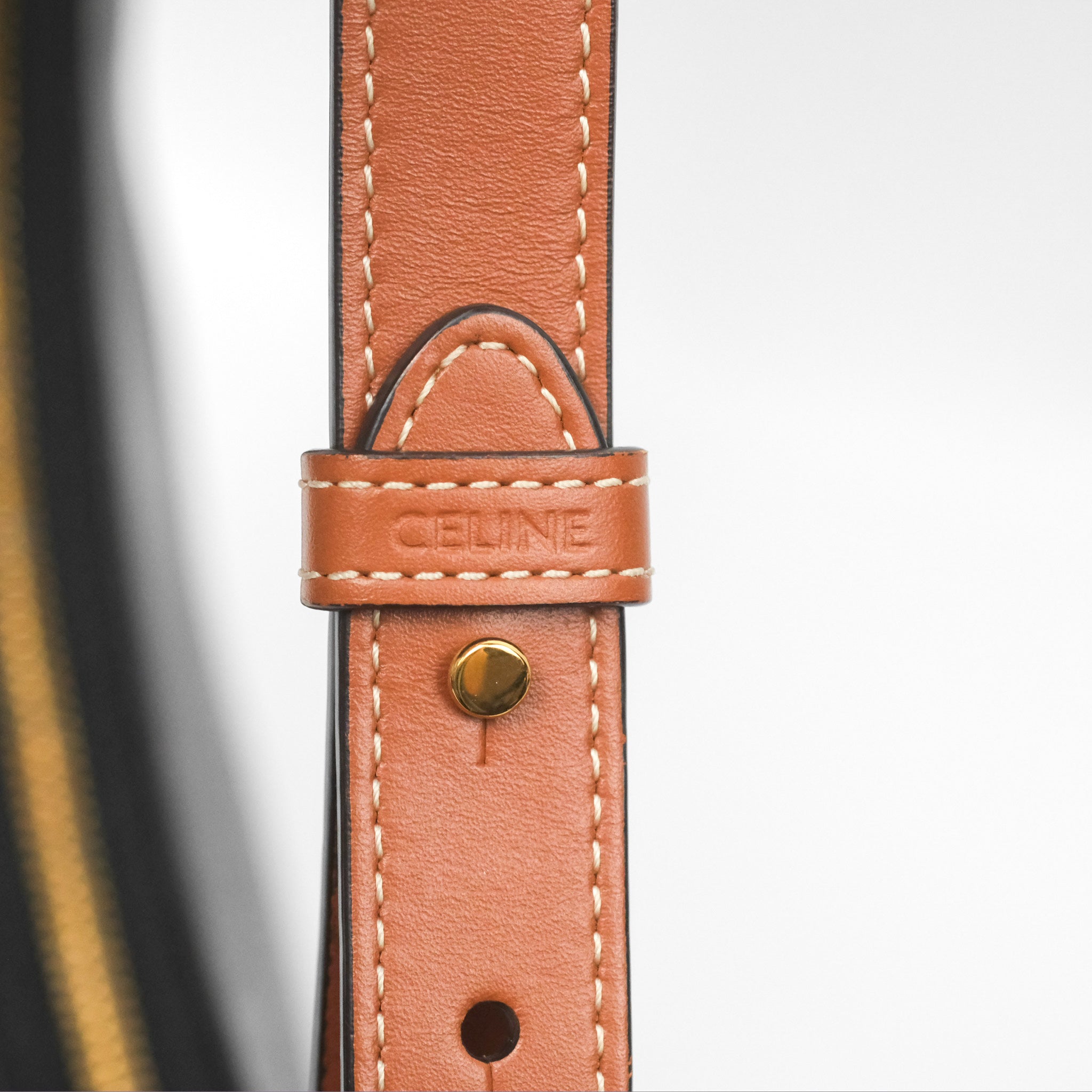 Celine Ava Bag in Triomphe Canvas & Calfskin Leather - Tan Crossbody Shoulder Bag for Women | Perfect for Work, Travel & Everyday Use