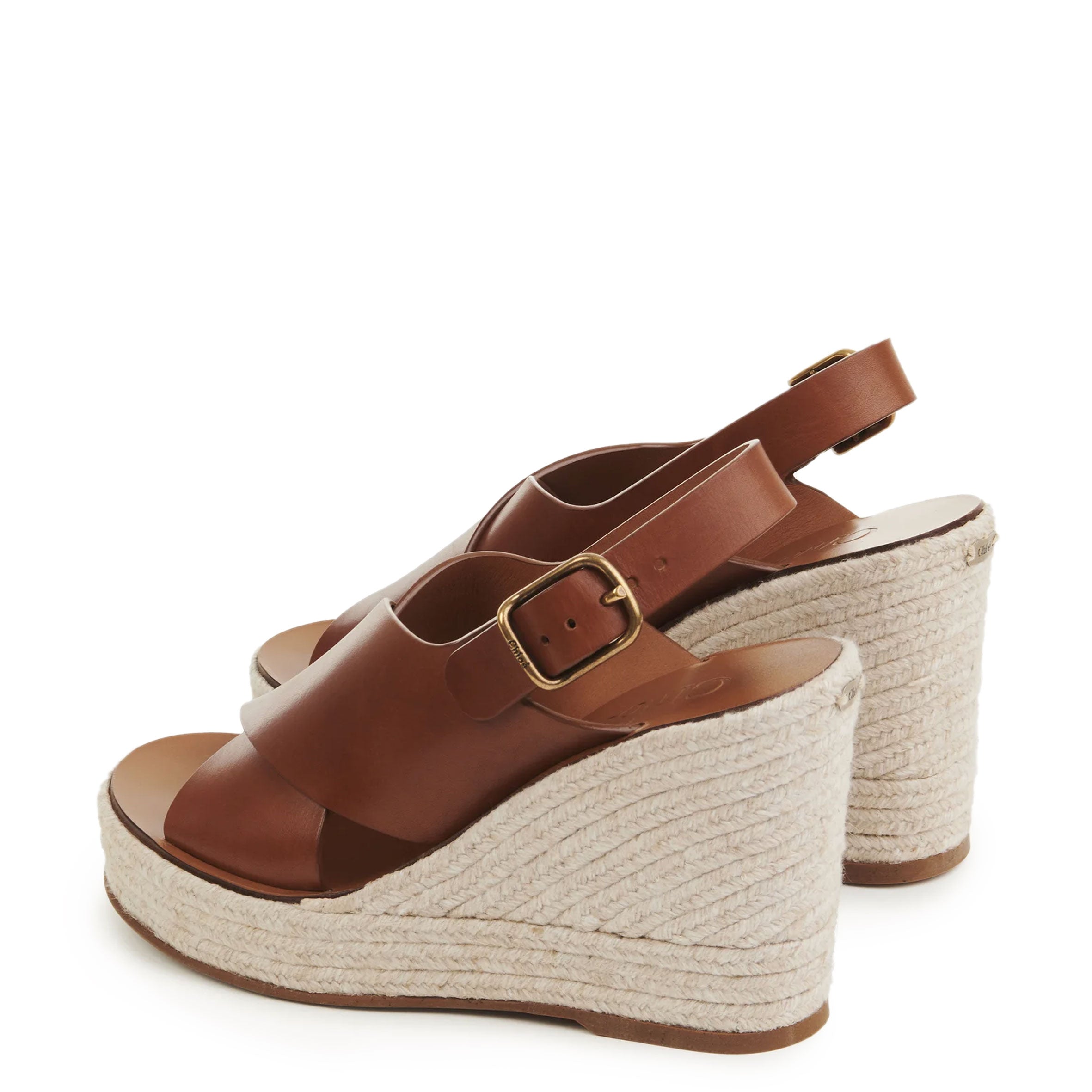 Women's Pary Espadrille Wedge Sandals in Ginger Brown - Comfortable Summer Casual Shoes for Beach, Vacation & Outdoor Wear
