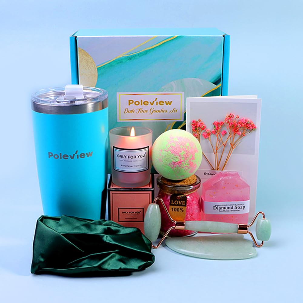 Luxury Spa Gift Basket for Women - Birthday, Valentine's Day & Mother's Day Gift Set - Perfect Present for Mom, Wife, Sister - Relaxation & Self-Care Essentials - Ideal for Home Spa Nights & Special Occasions