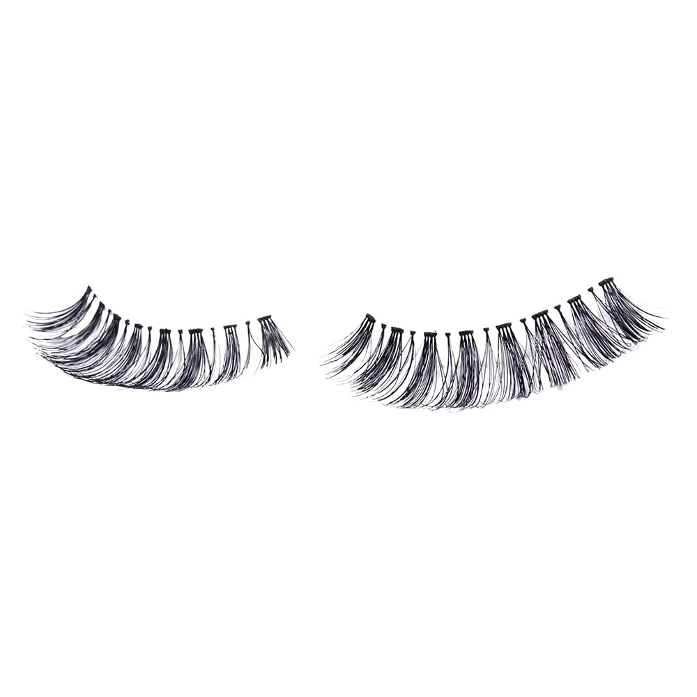KIS Professional 100% Human Hair Eyelashes - Handcrafted Glamorous Snap-On Lashes with Tapered Ends for a Natural Look | Cruelty-Free & Versatile False Lashes for Women | Perfect for Parties, Weddings & Everyday Glam
