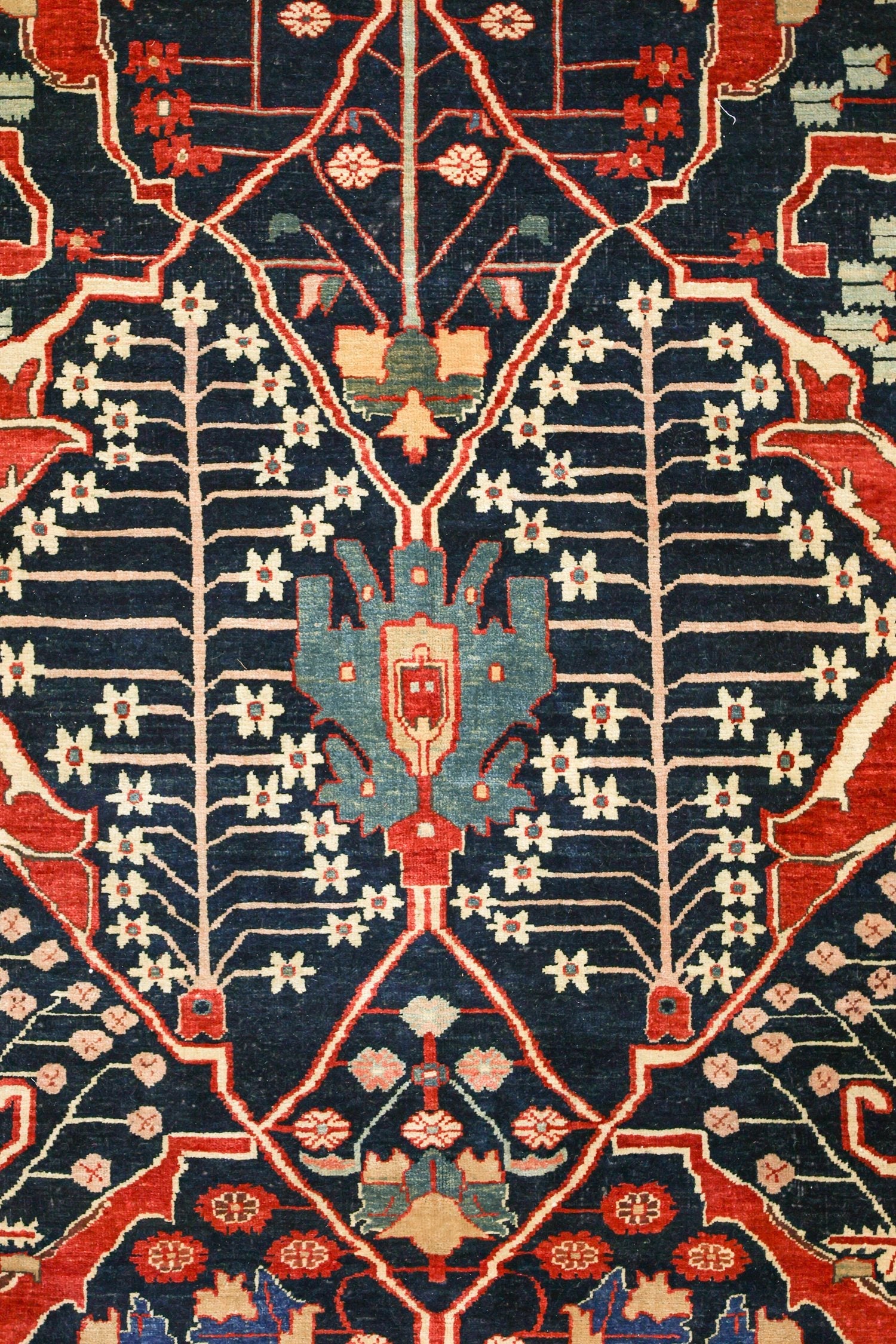 Handwoven Arabesque Tribal Area Rug J75422 – Bohemian Style Home Decor for Living Room, Bedroom & Office
