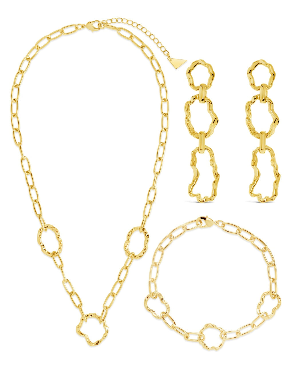 Premium Molten Metal Matching Set for Couples - Stylish & Durable Jewelry for Anniversaries, Weddings & Romantic Gifts