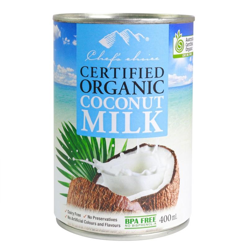 Organic Coconut Milk for Cooking & Baking - Premium Chef's Choice Coconut Milk - Perfect for Curries, Smoothies, Desserts & Vegan Recipes