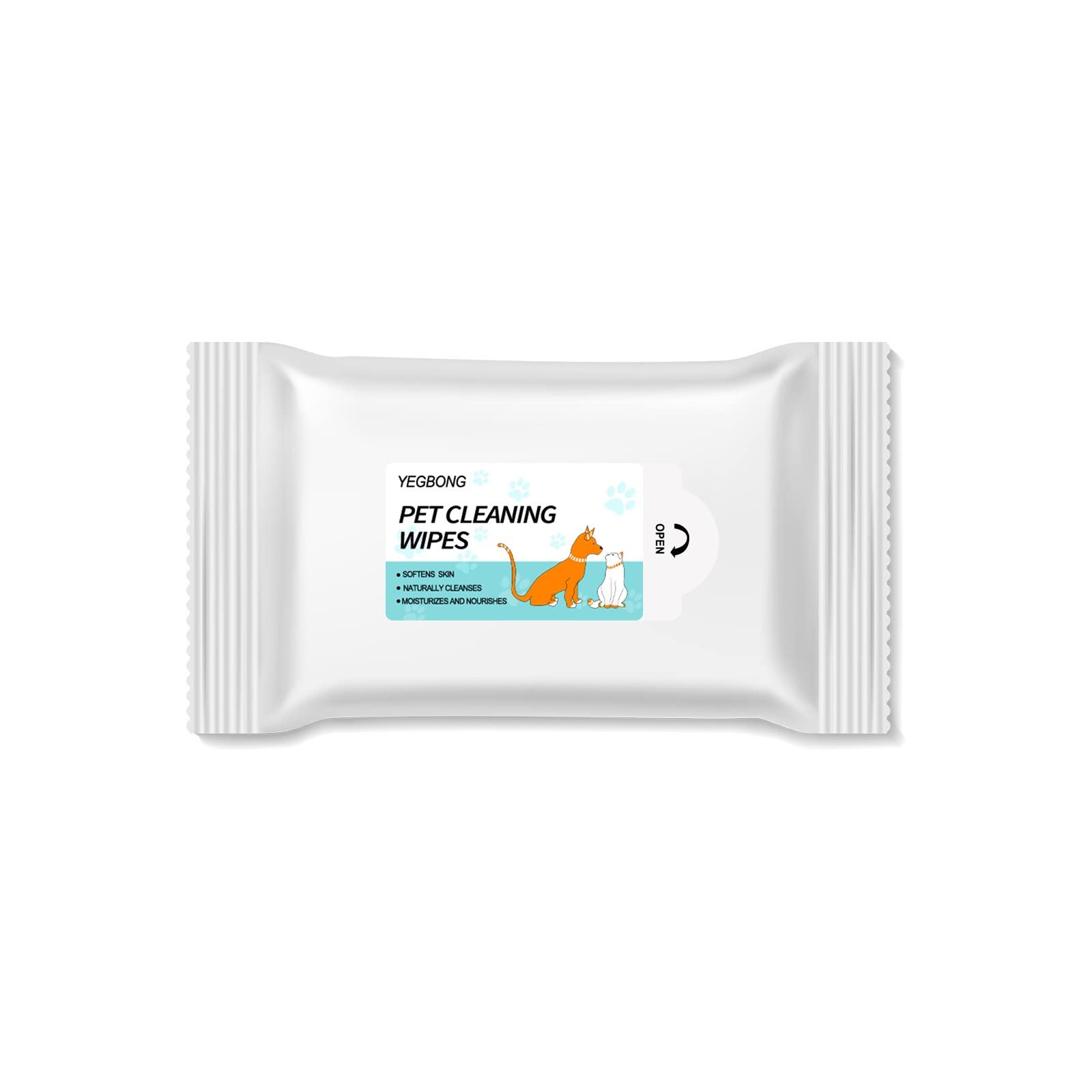 WUMAWEI Pet Cleaning Wipes for Cats & Dogs - Gentle Face, Butt, Eyes, Ears & Paws Wipes (10 Count) | Soft, Portable & Hypoallergenic | Perfect for Travel, Grooming & Daily Hygiene Care