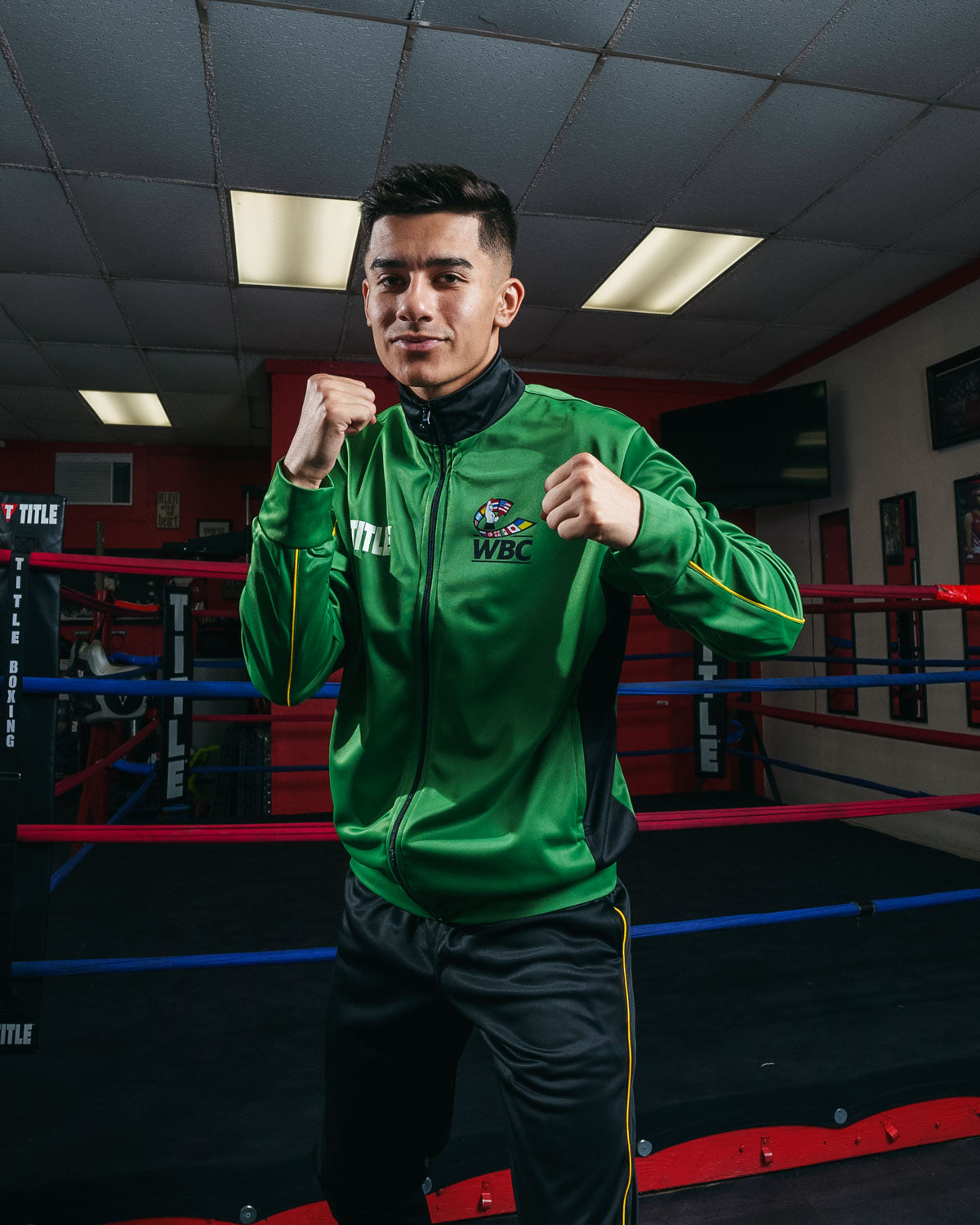 TITLE Boxing WBC Warm Up Suit - Premium Training Jacket & Pants Set for Boxing, MMA & Fitness Workouts