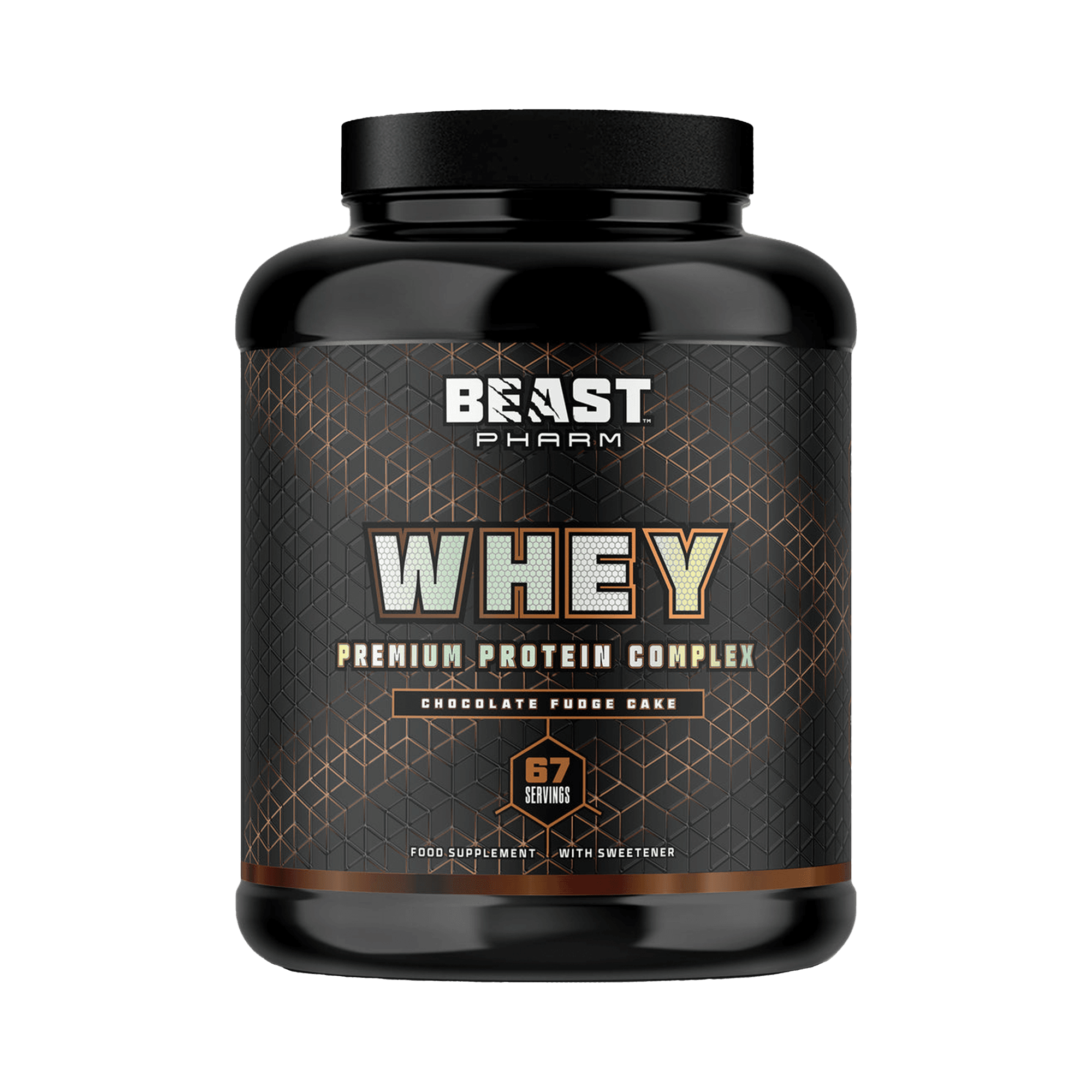 Beast Pharm Whey Protein Powder 2kg (4.4 lbs) - Premium Muscle Recovery Supplement | Eddie Hall Approved | Ideal for Post-Workout, Weight Training & Bodybuilding