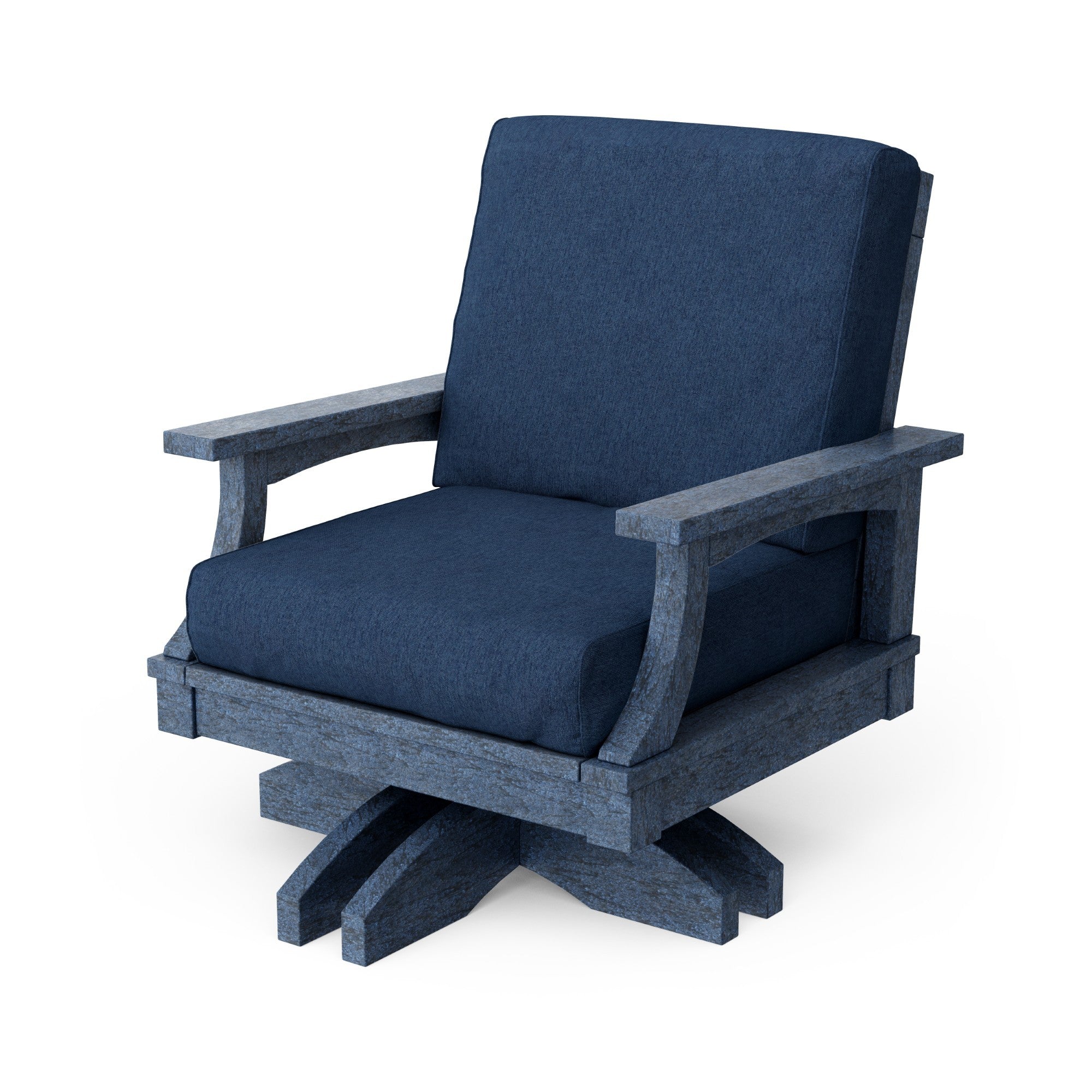 Heritage Deep Seating Swivel Chair - 360° Rotating Patio Lounge Chair with Cushions, Weather-Resistant Outdoor Furniture for Garden, Poolside & Backyard Relaxation