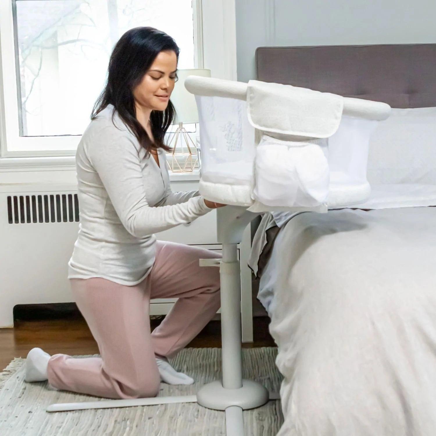 HALO™ Bassinest™ Premiere Series Swivel Sleeper for Newborns - 360° Rotating Baby Bassinet with Nightlight & Soothing Vibrations | Perfect for Nursery, Bedside Co-Sleeping & Late Night Feedings