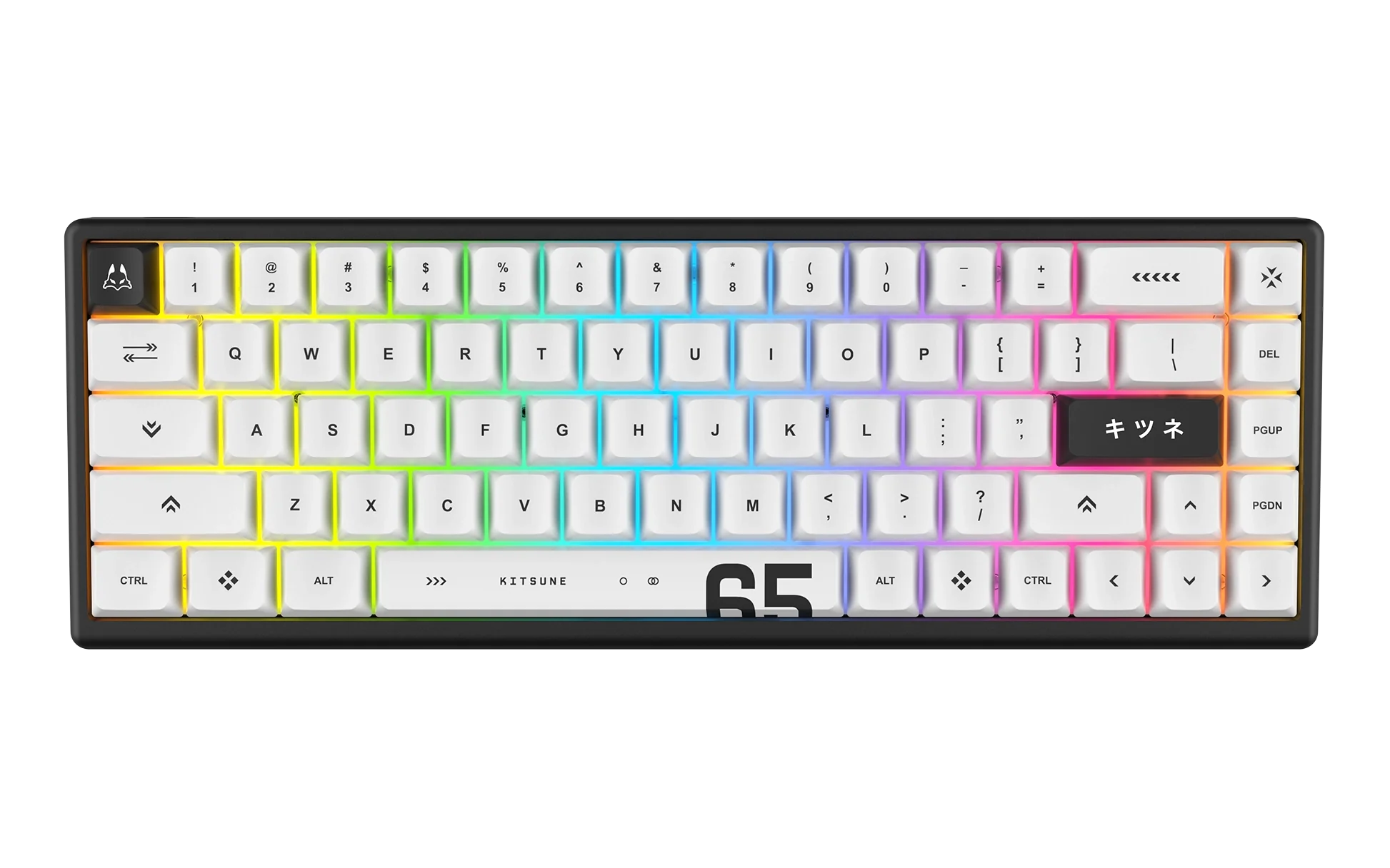 Arbiter Studio KITSUNE Polar 65 PRO Hall Effect Magnetic Gaming Keyboard - 65% Compact Mechanical Keyboard with Hot-Swappable Switches for PC, Mac, Typing & Esports Gaming