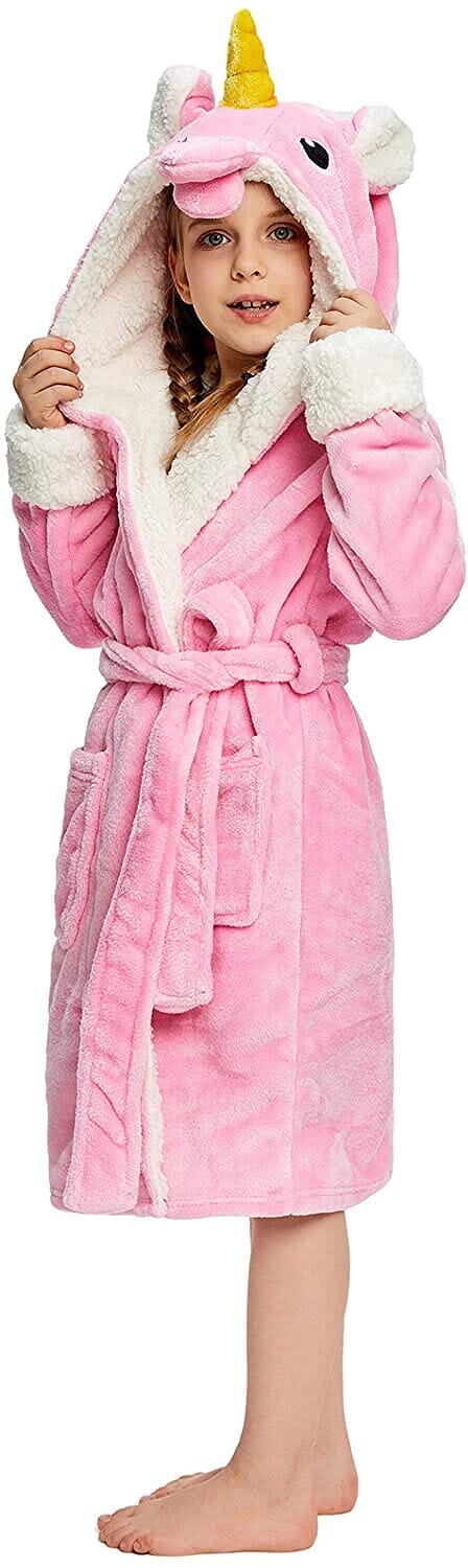 Soft & Cozy Princess Unicorn Bathrobe for Kids - Fast Priority Shipping - Perfect for Birthday Gifts, Spa Days & Bedtime Comfort