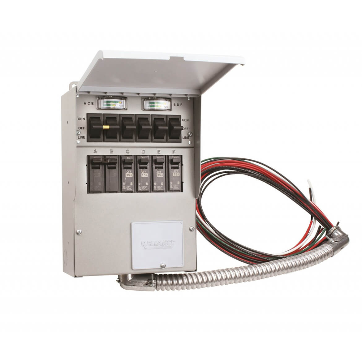 Reliance 306C 30 Amp 6-Circuit Indoor Transfer Switch for Generator - 120/240V Heavy Duty Power Transfer Panel - Perfect for Home Backup Power During Outages & Emergencies