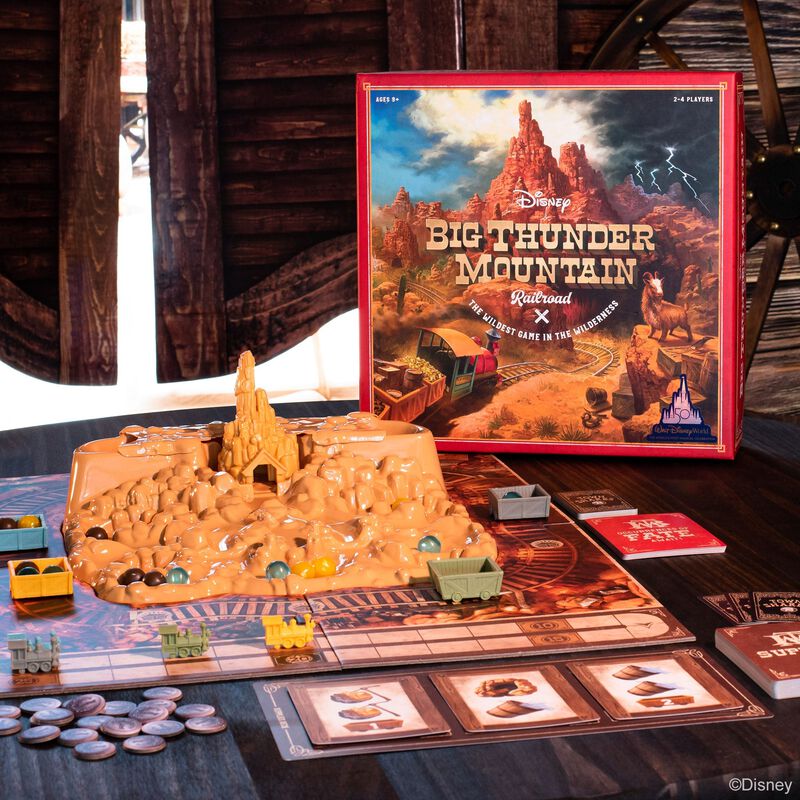 Disney Big Thunder Mountain Railroad Game - Exciting Adventure Board Game for Kids & Families - Perfect for Game Nights & Disney Theme Park Fans