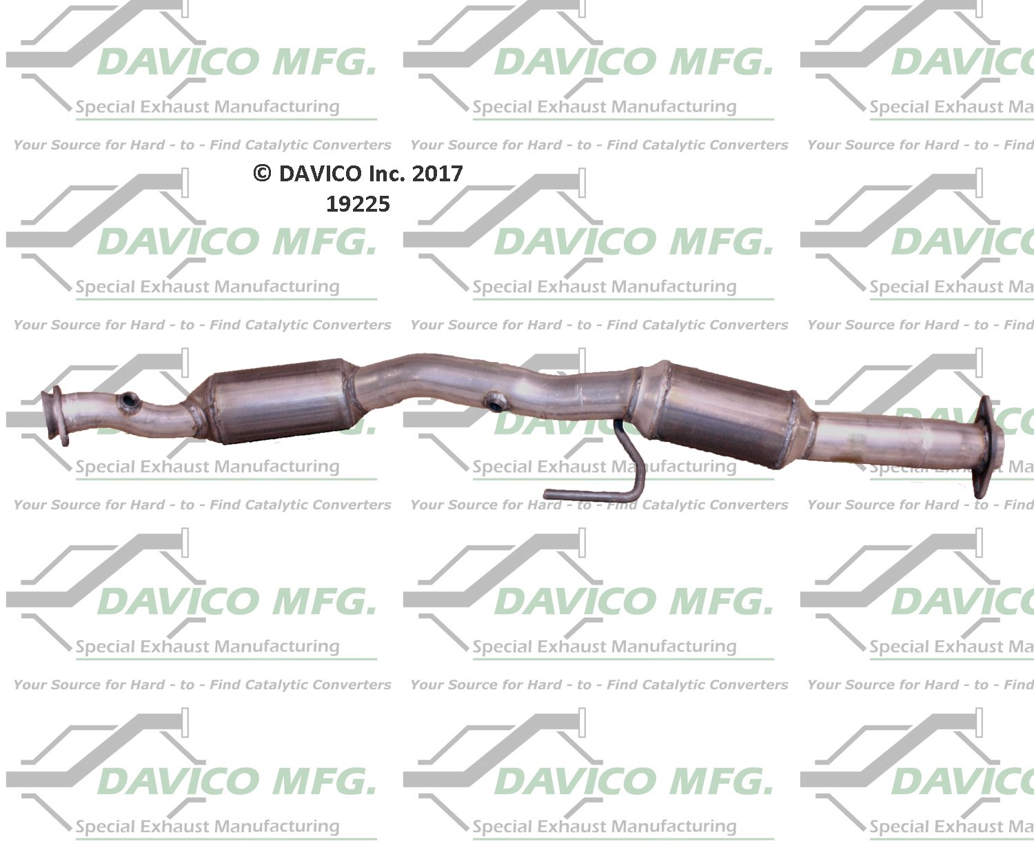 Davico 19225 High Flow Catalytic Converter - Direct Fit Replacement for Improved Engine Performance & Emissions (1 Pack) - Perfect for Car Repair, Smog Check Compliance & Exhaust System Upgrades