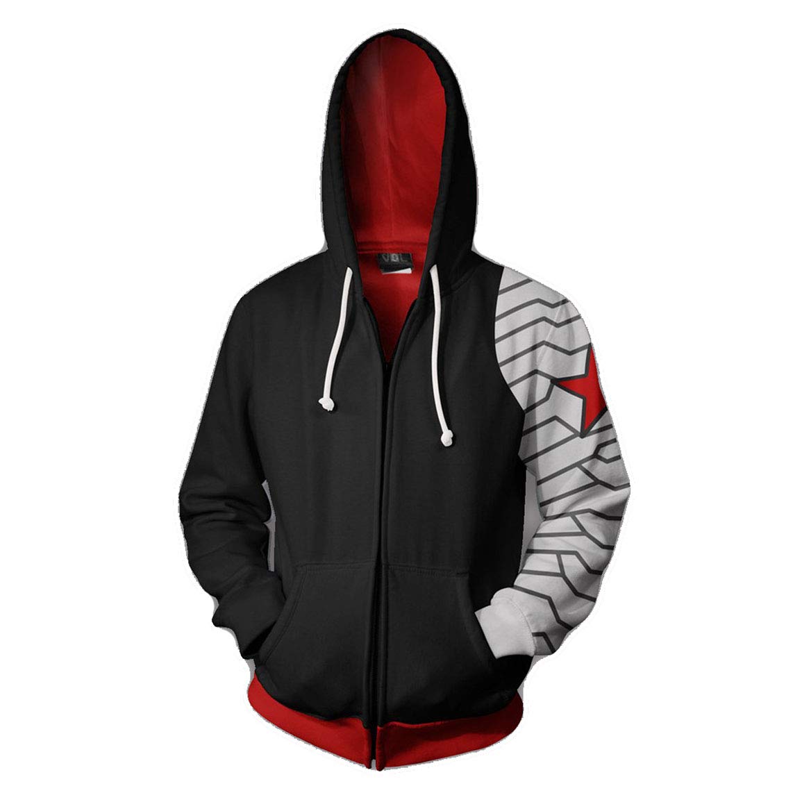 3D Captain Fashion Cosplay Hoodie Jacket for Men & Women - Superhero Costume, Comic Con Outfit, Halloween Cosplay, Anime Convention Apparel