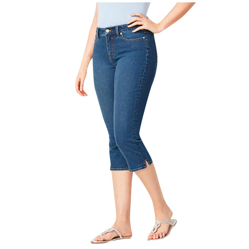 AAZJSS High Waisted Boyfriend Jeans for Women - Stretchy Distressed Skinny & Loose Fit Capris - Plus Size Comfort (Holly Style) | Perfect for Casual Outfits, Date Nights & Streetwear Fashion