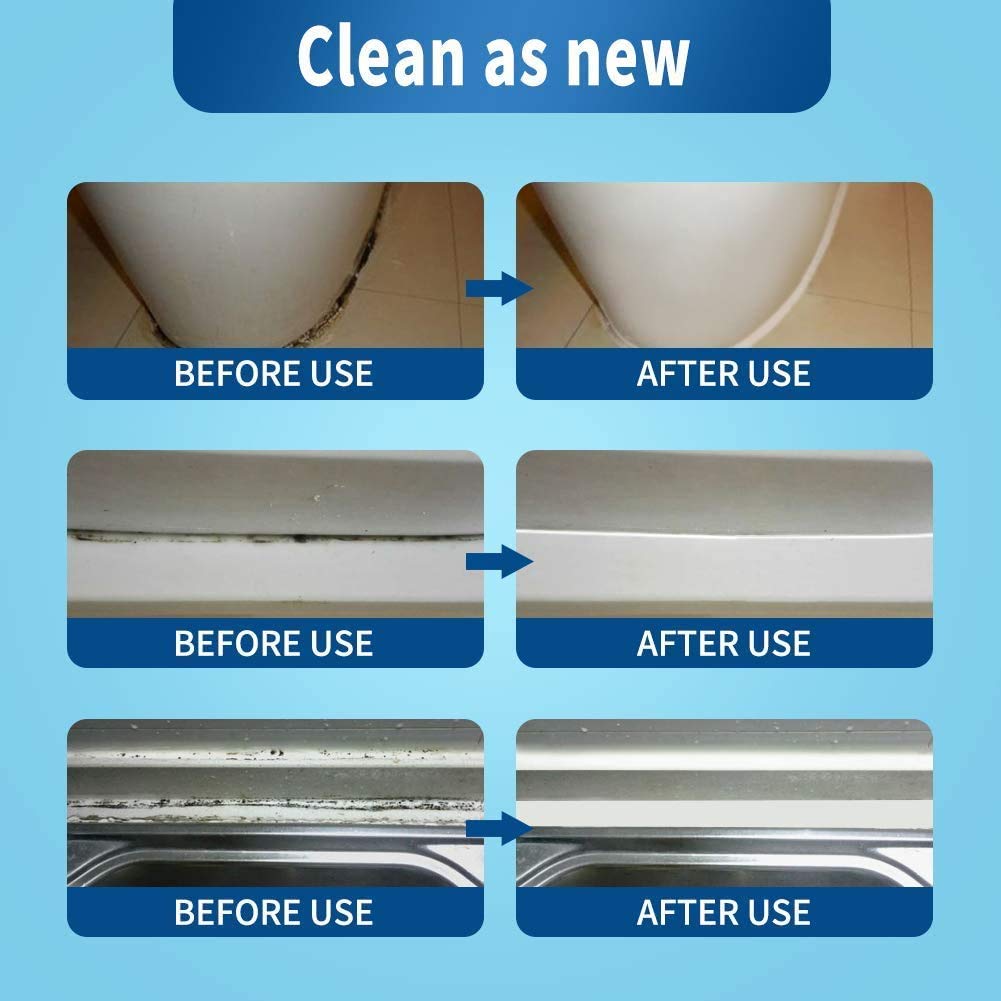 Powerful Mold & Mildew Remover Gel - Deep Cleaning for Bathroom Tiles, Grout, Kitchen Sinks & Household Surfaces - 8 Fl Oz (Pack of 1) | Eliminates Stubborn Stains & Prevents Regrowth - Ideal for Showers, Bathtubs, Countertops & More