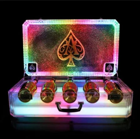 Ace of Spade LED Champagne Display Case - Rechargeable Light Up Bottle Presenter for Nightclub, Party & Lounge - Perfect for VIP Tables, Celebrations & Special Events