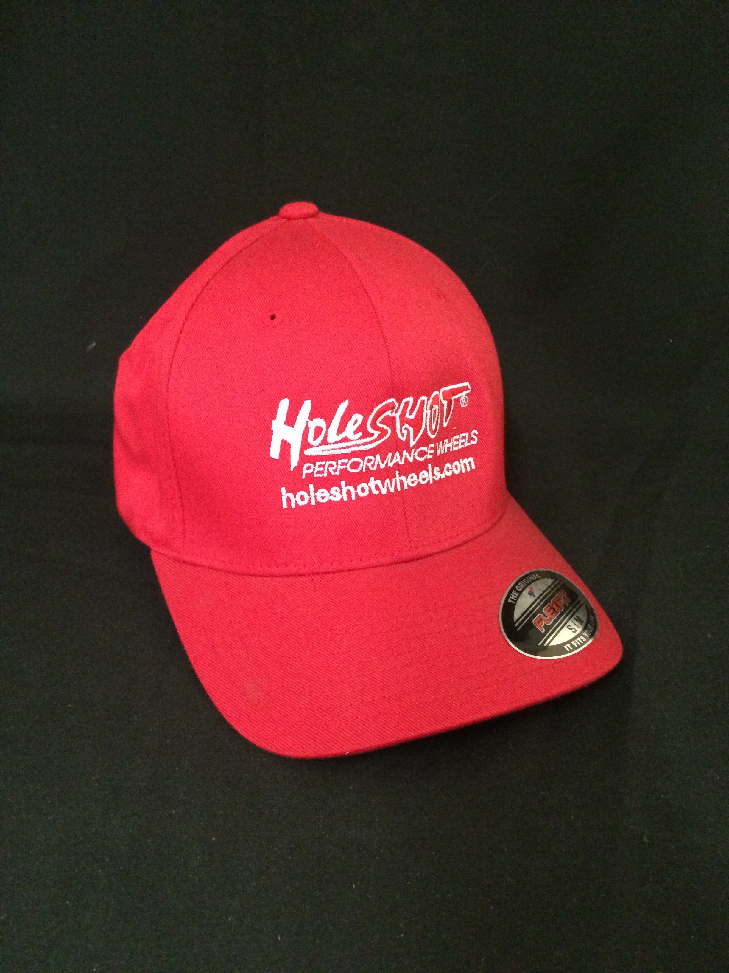 Holeshot Hat for Men & Women - Stylish Red Baseball Cap for Outdoor Sports, Running, Hiking - Adjustable Snapback Hat for Sun Protection