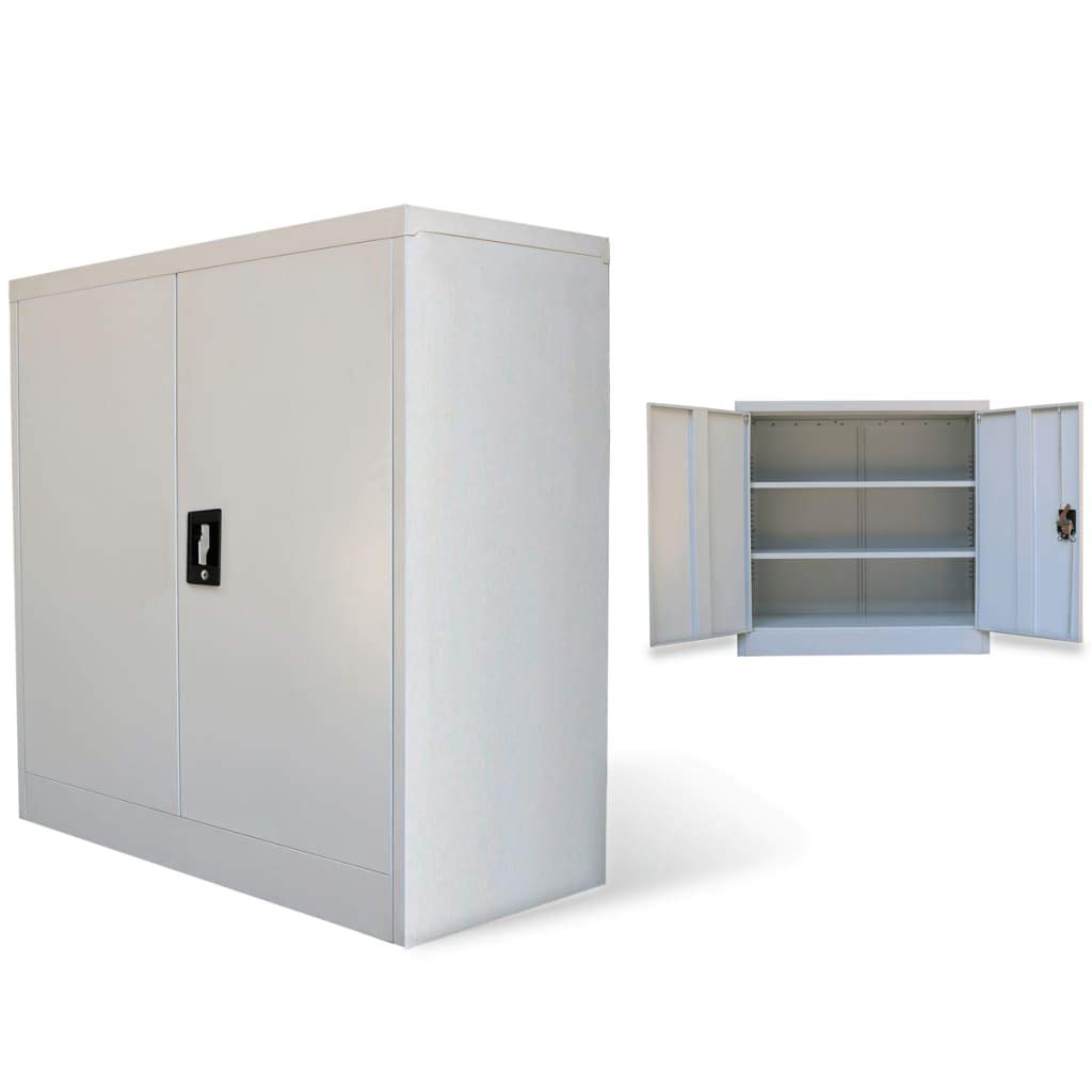 Metal File Cabinet with 2 Doors - Mobile Storage Drawers for Office & Home Organization | Perfect for Documents, Supplies, and Workspace Storage