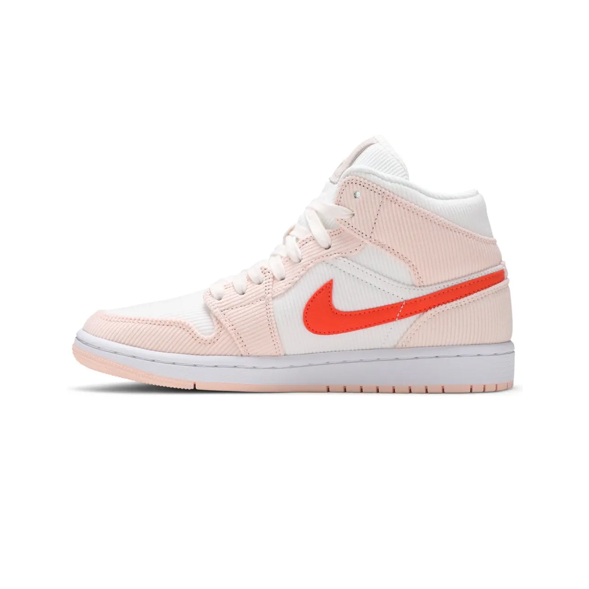 Air Jordan 1 Mid 'Corduroy Suede' Women's Sneakers - Comfortable Retro Basketball Shoes for Casual Wear & Street Fashion