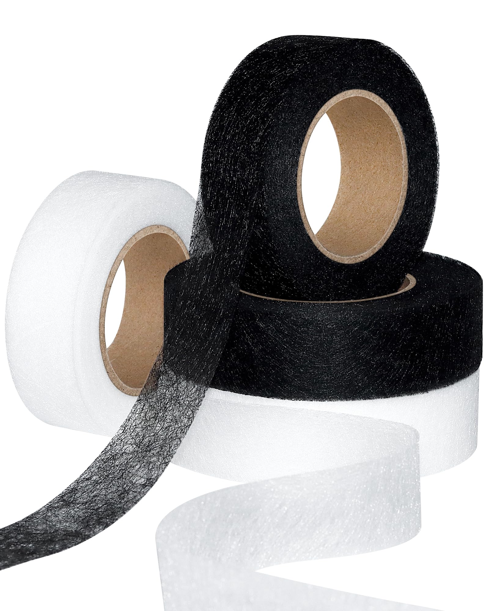 PLANTIONAL Iron on Hem Tape - 4 Rolls No Sew Adhesive Web for Pants, Clothes & Curtains (1