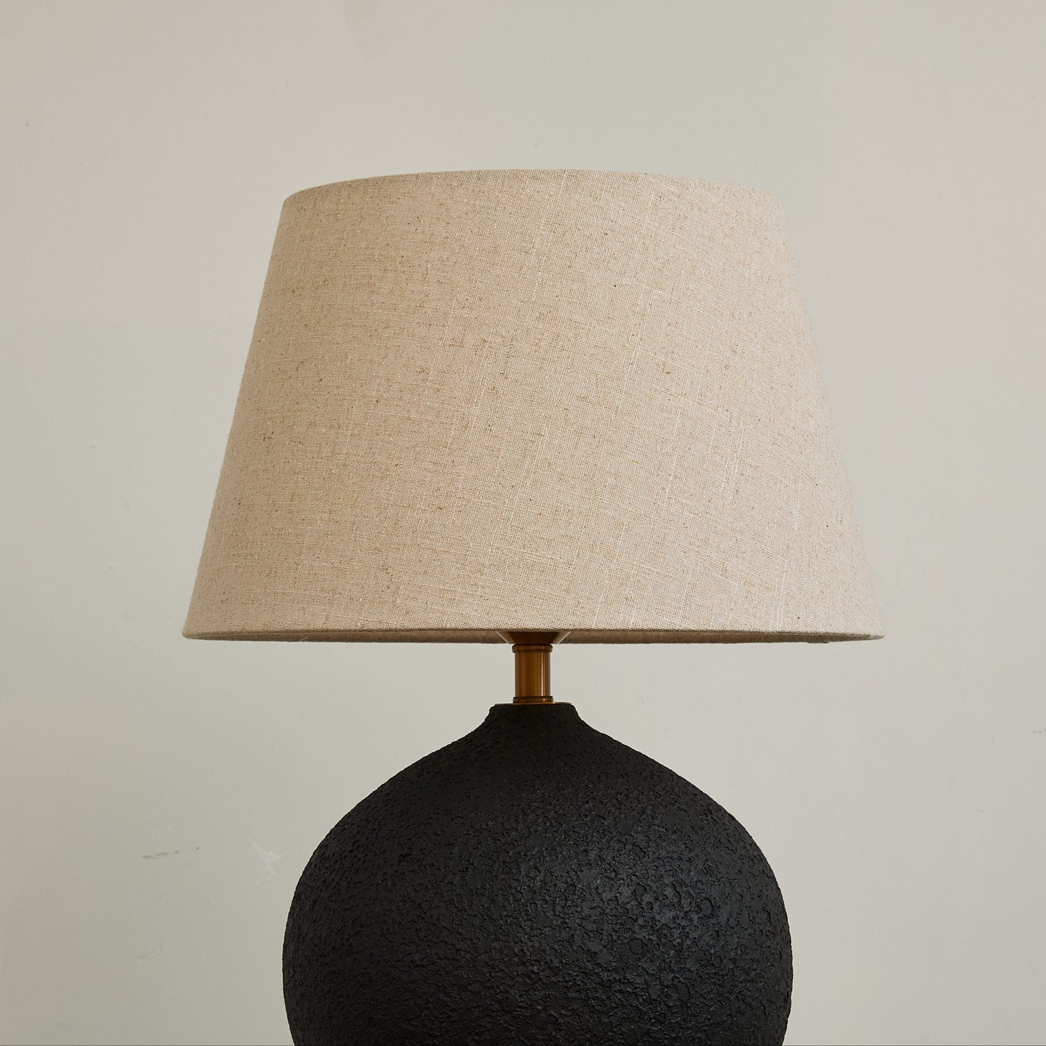 Terra Noir Textured Table Lamp - Modern Decorative Lighting for Living Room, Bedroom & Office - Perfect for Ambient & Accent Lighting