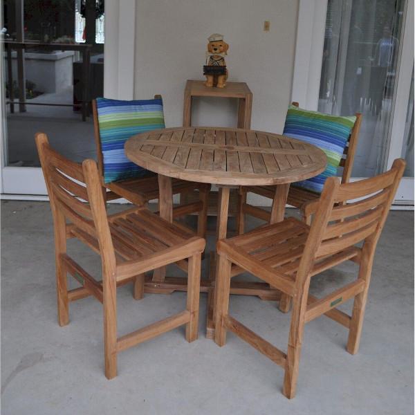 Windham 5-Piece Dining Set - Modern Wooden Table & Chairs for Kitchen, Dining Room, or Outdoor Patio - Perfect for Family Meals & Entertaining Guests