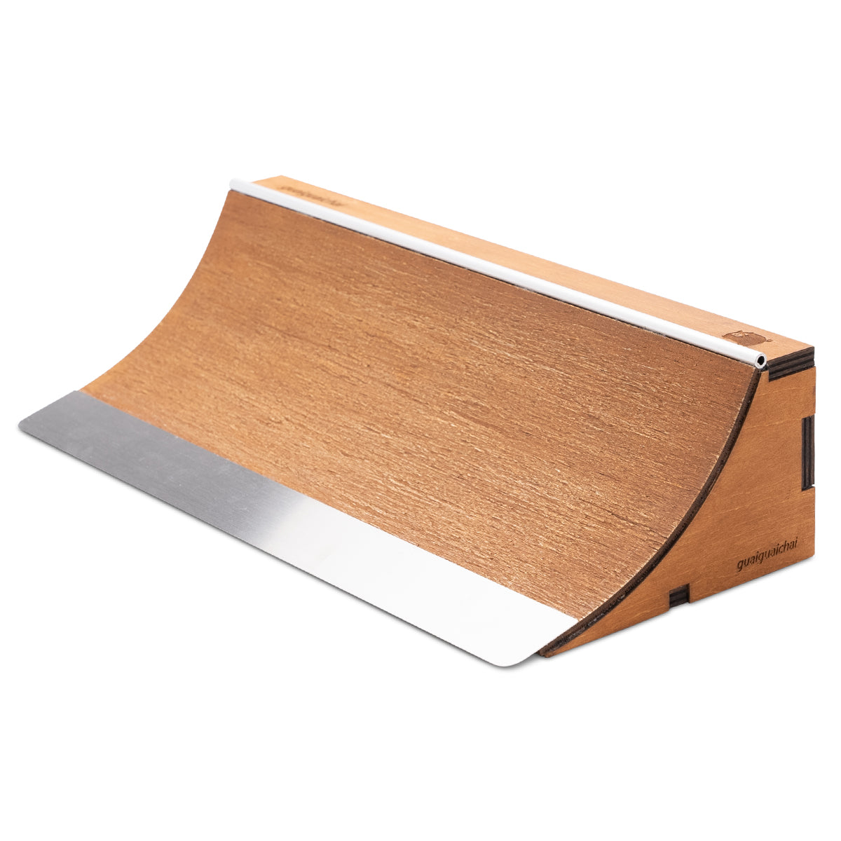 GGC Fingerboard Ramp X Long Quarter Pipe for Tech Decks - Professional Finger Skateboard Ramp for Tricks and Stunts - Perfect for Skaters and Collectors - Indoor and Outdoor Use