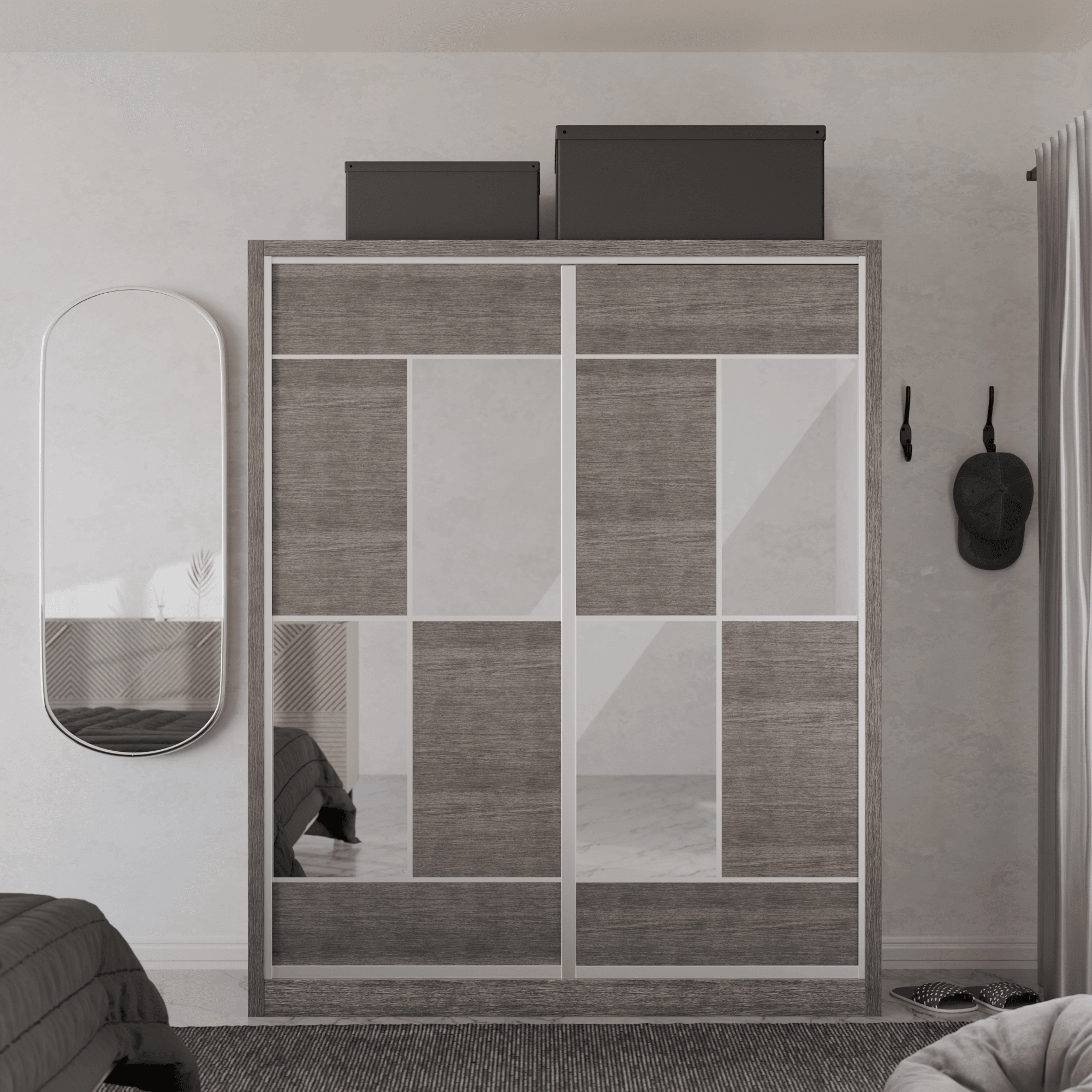 Micasa Modular Wardrobe W03 - Customizable Closet System for Bedroom & Walk-in Closet | Space-Saving Storage Solution for Modern Homes