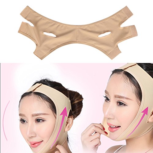 **Anti-Aging Face Firming Mask with Silicone Massage Pad - V-Line Lifting & Slimming Bandage for Jawline Contouring - XL Size for Women | At-Home Spa & Skincare Routine**