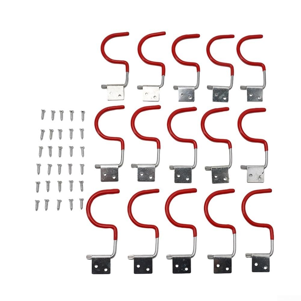 Tool Hanger Wall Mount - Heavy Duty Garage Hooks for Effortless Organization | Space Saving Tool Holder for Workshop, Shed & Home Storage (Set of 10)