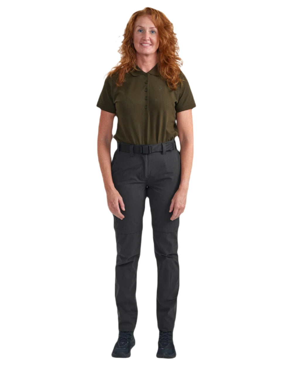 Deerhunter Women's Zip-Off Convertible Hiking Pants - Quick-Dry Outdoor Adventure Trousers for Camping & Travel