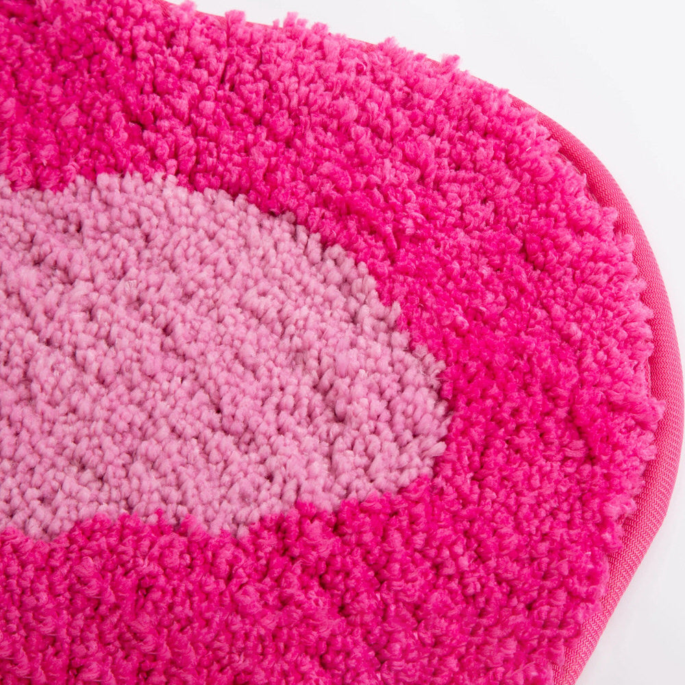 Luxury Pink Tufted Money Bag Accent Rug - Soft Plush Home Decor for Living Room, Bedroom, or Office