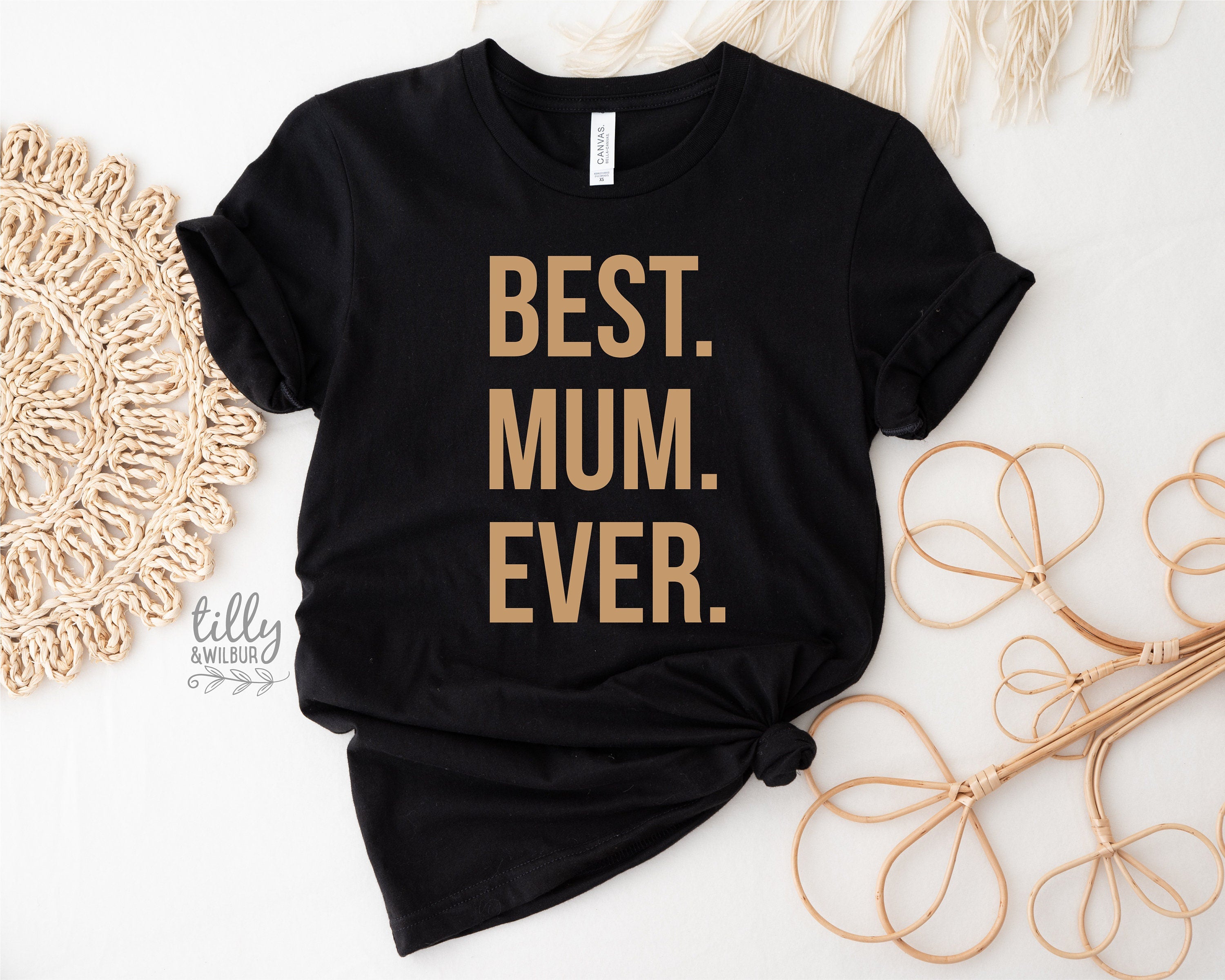 Best Mom Ever T-Shirt - Funny & Cute Graphic Tee for Women - Perfect Gift for Mother's Day, Birthday & Family Events