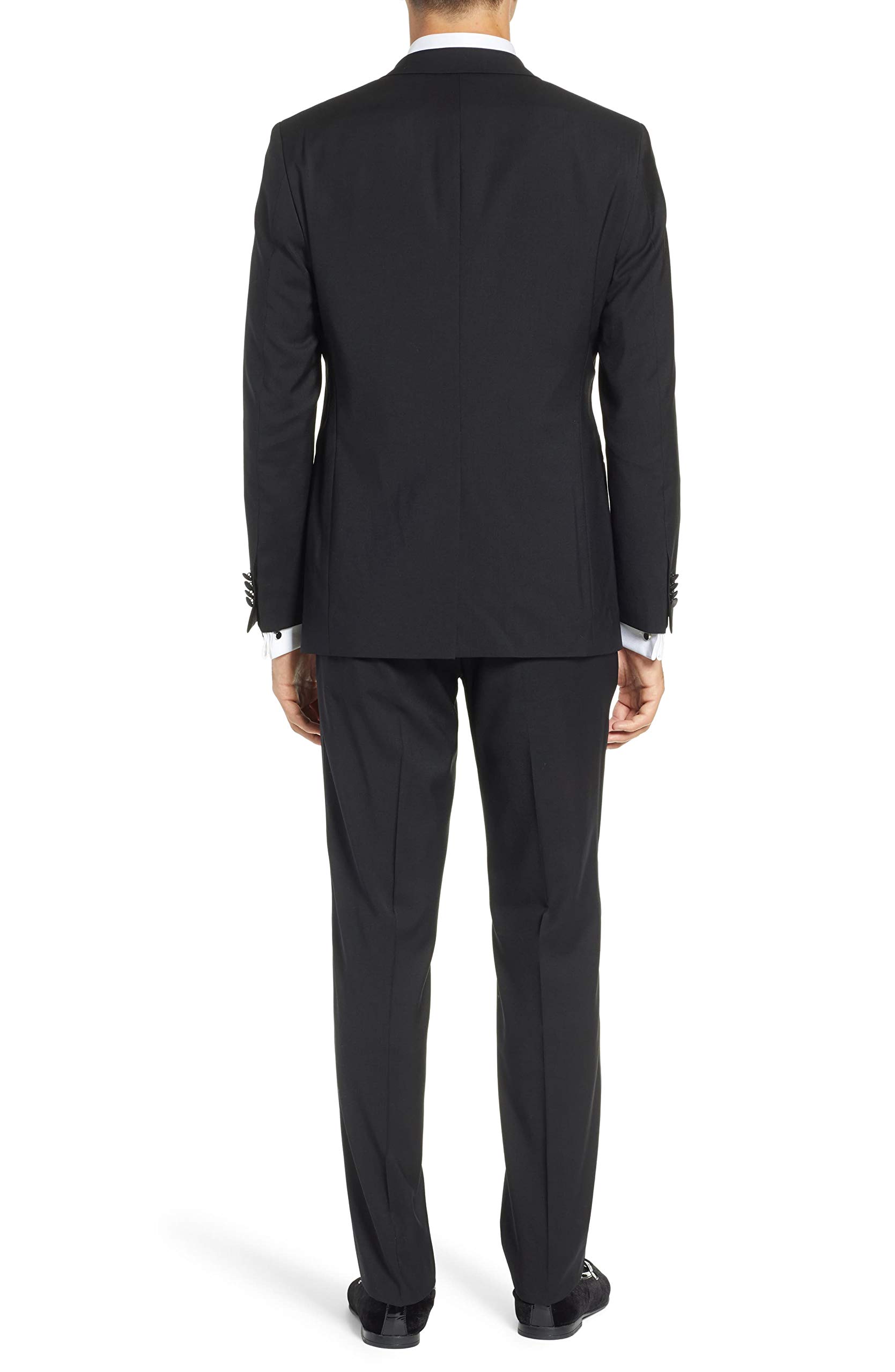 Men's Slim Fit Two-Piece Notch Lapel Tuxedo Suit Set for Weddings, Prom & Formal Events | Premium Black Business Suit for Groom, Gala & Evening Occasions