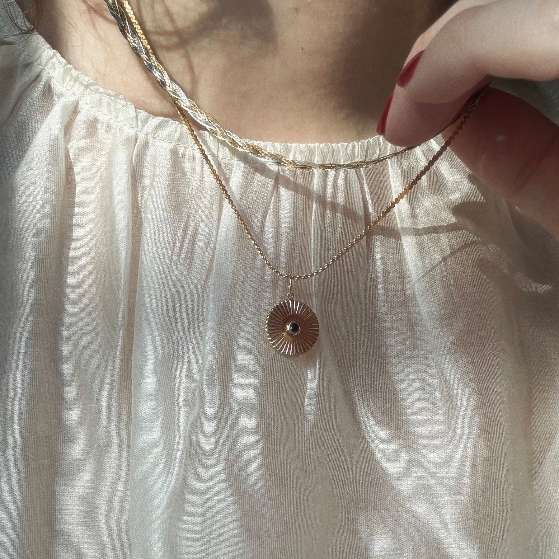 Empowerment Coin Charm for Meditation & Positive Energy - Spiritual Jewelry for Mindfulness, Yoga & Daily Affirmations