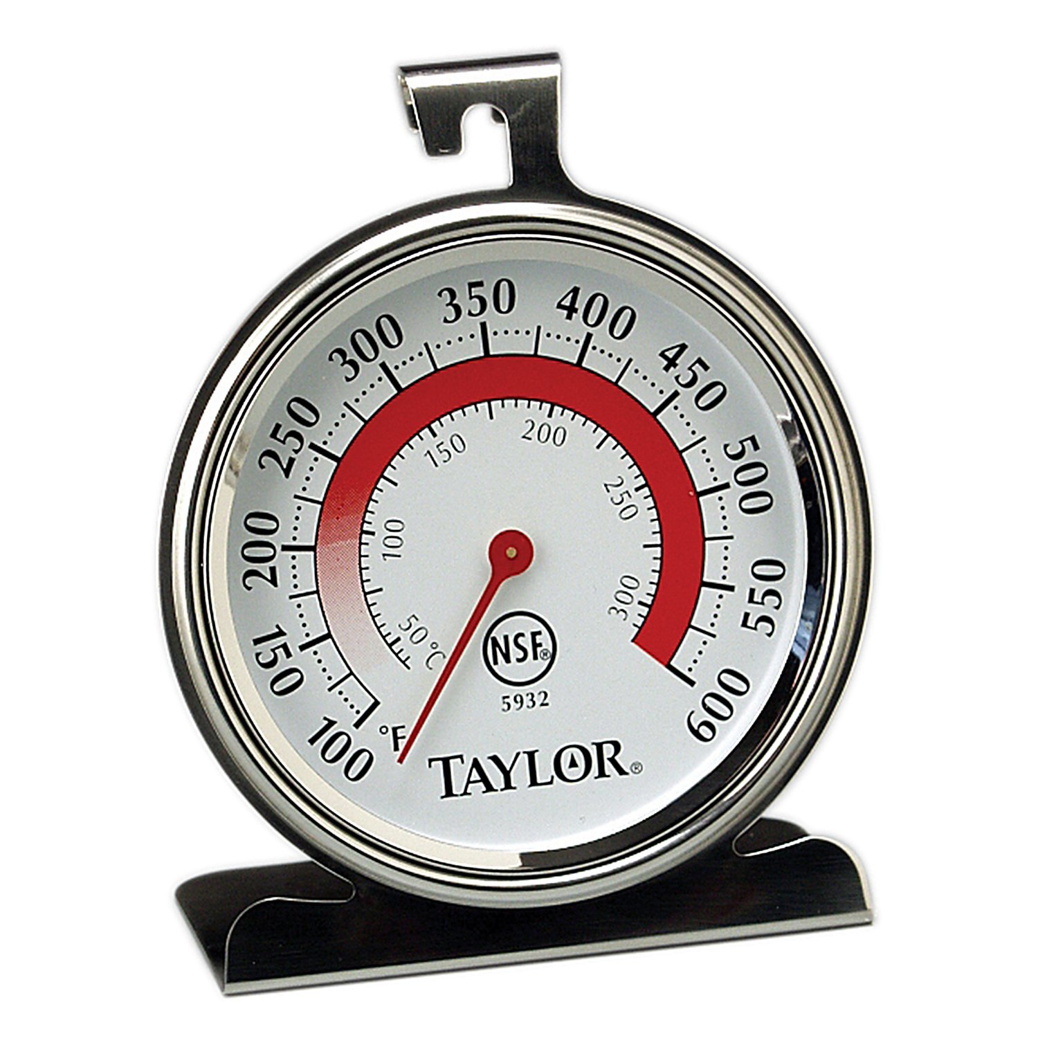 Taylor Precision Products Classic Series Large Dial Oven Thermometer - Accurate Cooking & Baking Thermometer for Kitchen, BBQ, Grilling - Set of 2
