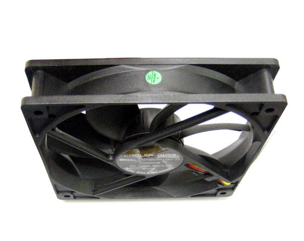 Coolerguys 120mm Computer Case Fan (120x120x25mm) - 3 Pin Connector with Adjustable Low/Medium/High Speeds - Quiet Cooling for PC, Gaming Rig & Home Office Setup