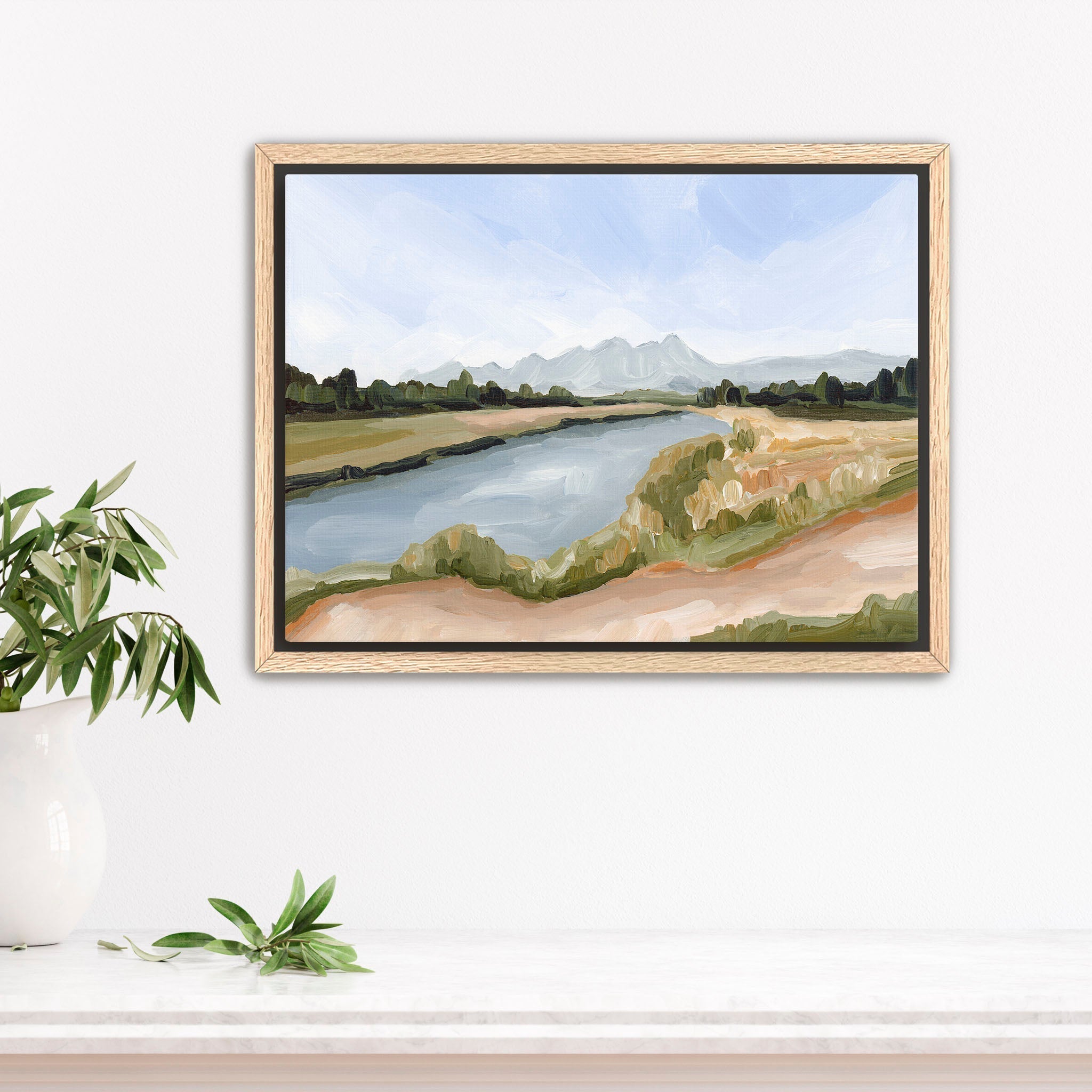 Autumn Below Art Print - Fall Landscape Wall Decor for Living Room, Bedroom & Office | Nature-Inspired Home Decor