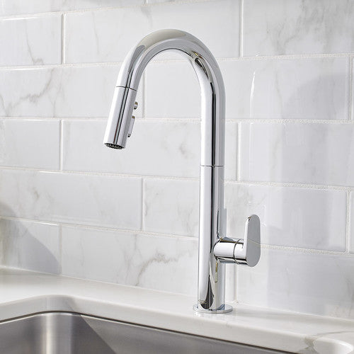 American Standard 4931300.002 Beale Single Handle Pull-Down Kitchen Faucet in Polished Chrome - Perfect for Modern Kitchens & Easy Dishwashing